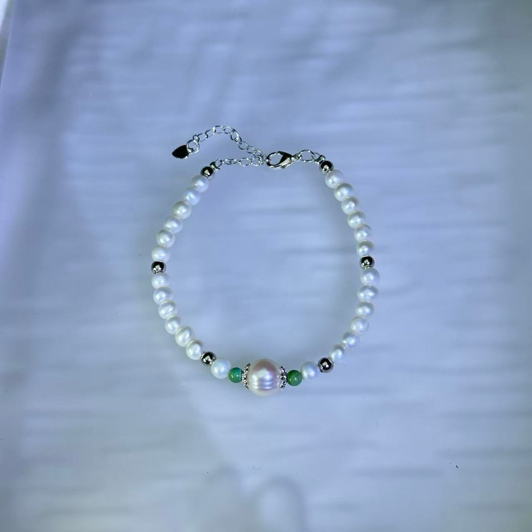 Freshwater Pearl Bead Bracelet 淡水珍珠珠链手链