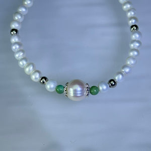 Freshwater Pearl Bead Bracelet 淡水珍珠珠链手链