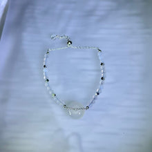Load image into Gallery viewer, White Agate Lucky Donut Bead Bracelet 白玛瑙平安扣珠链手链
