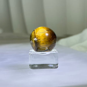 Yellow Tiger's Eye Sphere 黄虎眼石小球