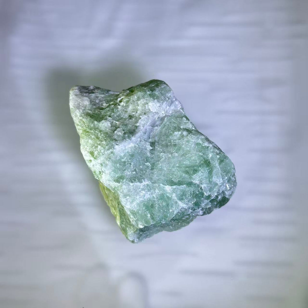 Feathered Fluorite Raw Stone 羽毛萤石原石