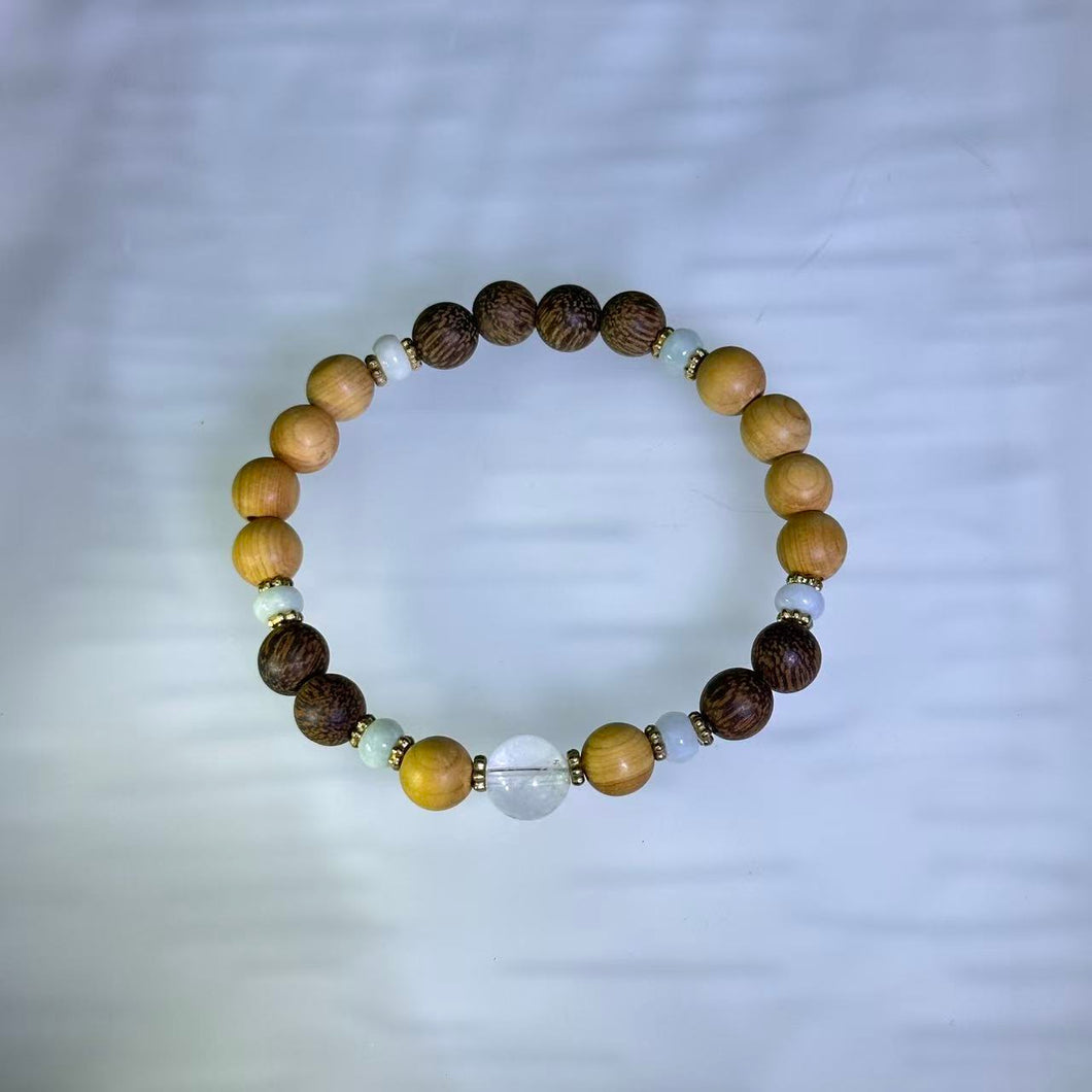 Agarwood & Cliff Cypress Bead Bracelet 沉香木崖柏木手串