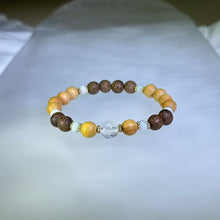 Load image into Gallery viewer, Agarwood &amp; Cliff Cypress Bead Bracelet 沉香木崖柏木手串
