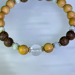 Agarwood &amp; Cliff Cypress Bead Bracelet 沉香木崖柏木手串
