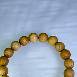 Cypress Zashi Lhamo Bead Bracelet 崖柏木扎基拉姆手串