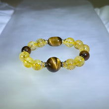Load image into Gallery viewer, Citrine &amp; Yellow Tiger’s Eye Bead Bracelet 黄水晶黄虎眼手串
