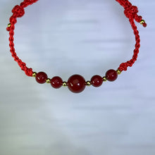 Load image into Gallery viewer, Cinnabar Handwoven Bracelet 朱砂手编手绳
