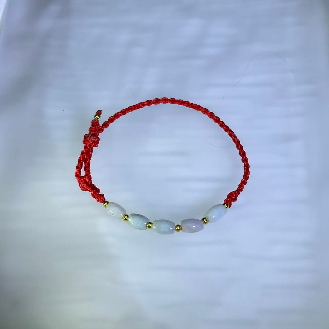 Jade Handwoven Bracelet 翡翠手编手链