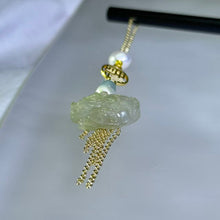 Load image into Gallery viewer, Green Jade Dragon Turtle Ebony Hair Pin 糯冰油青翡翠龙龟乌木发簪
