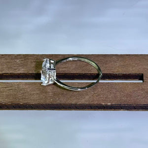 Clear Quartz Adjustable Ring 白水晶镶活口戒指