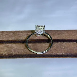 Clear Quartz Adjustable Ring 白水晶镶活口戒指