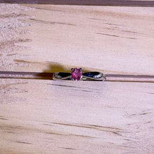 Load image into Gallery viewer, Pink Tourmaline Adjustable Ring 粉碧玺镶嵌活口戒指
