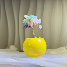 Load image into Gallery viewer, Multi-Crystal Fortune Tree in Ceramic Pot 多宝水晶招财树陶瓷摆件
