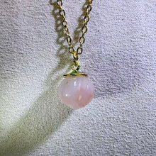 Load image into Gallery viewer, Carnelian Peach Pendant Necklace 盐源玛瑙小桃子吊坠项链
