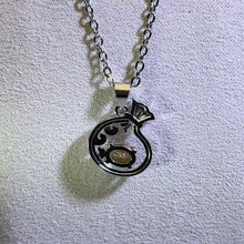 Load image into Gallery viewer, Citrine Money Bag Pendant Necklace 黄水晶镶嵌钱袋子吊坠项链

