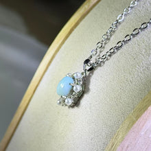 Load image into Gallery viewer, Larimar Pendant Necklace 海纹石镶嵌吊坠项链
