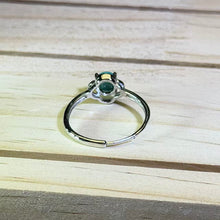 Load image into Gallery viewer, Lake-Blue Turquoise Adjustable Ring 湖水绿松石镶嵌活口戒指
