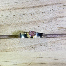 Load image into Gallery viewer, 925 Silver Pink Tourmaline Adjustable Ring 粉色碧玺镶嵌银戒指
