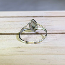 Load image into Gallery viewer, 925 Silver Blue Tourmaline Adjustable Ring 蓝色碧玺镶嵌银戒指
