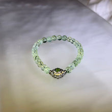 Load image into Gallery viewer, Green Prehnite Beaded Bracelet 绿色葡萄石手串
