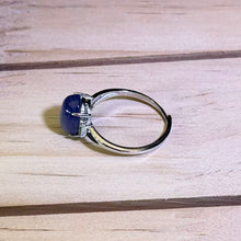 Load image into Gallery viewer, Tanzanite Adjustable Ring 坦桑石镶嵌活口戒指

