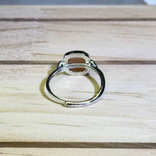 Load image into Gallery viewer, Orange Sunstone Adjustable Ring 橙色太阳石镶嵌活口戒指
