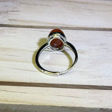 Load image into Gallery viewer, Carnelian Adjustable Ring 南红玛瑙镶嵌活口戒指
