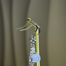 Load image into Gallery viewer, Moonstone Drop Earrings 月光石镶嵌耳钩
