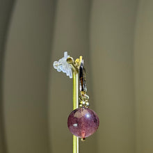 Load image into Gallery viewer, Red Strawberry Quartz Drop Earrings 红色草莓晶耳坠
