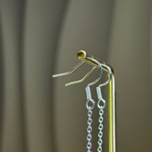 Load image into Gallery viewer, White Jade Lucky Buckle Drop Earrings 白色翡翠平安扣耳坠
