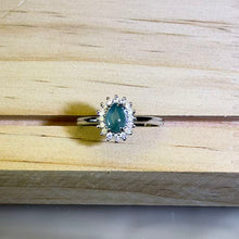 Load image into Gallery viewer, Blue Jade Adjustable Ring 蓝水翡翠镶嵌活口戒指
