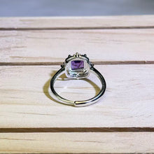 Load image into Gallery viewer, Amethyst Adjustable Ring 紫水晶镶嵌活口戒指
