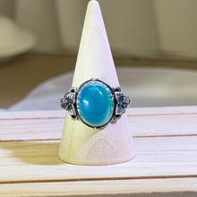 Load image into Gallery viewer, Amazonite Adjustable Silver Ring 天河石镶嵌活口银戒指
