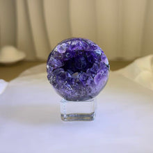 Load image into Gallery viewer, Amethyst Geode Sphere 紫水晶开口笑晶簇球
