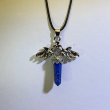 Load image into Gallery viewer, Lapis Lazuli Labradorite Scepter Pendant Necklace 青金石灰月光石权杖吊坠项链
