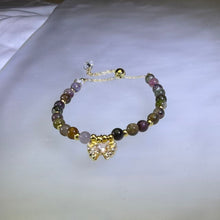 Load image into Gallery viewer, Rainbow Tourmaline Adjustable Bracelet 彩虹碧玺可调节手链
