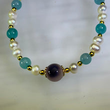Load image into Gallery viewer, Candy Heart Agate Amazonite Adjustable Bracelet 糖心玛瑙天河石可调节手链
