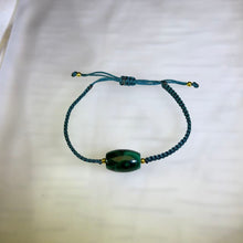 Load image into Gallery viewer, Malachite Hand-woven Adjustable Bracelet 孔雀石手编可调节手链
