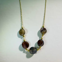 Load image into Gallery viewer, Botswana Agate Necklace 波斯湾玛瑙项链
