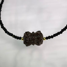 Load image into Gallery viewer, Smoky Quartz Black Spinel Necklace 茶晶黑尖晶石项链
