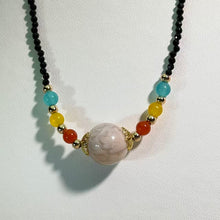 Load image into Gallery viewer, Cherry Blossom Agate Necklace 樱花玛瑙项链
