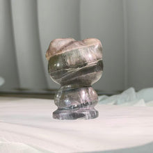 Load image into Gallery viewer, Fluorite Hello Kitty Carving 萤石凯蒂猫摆件

