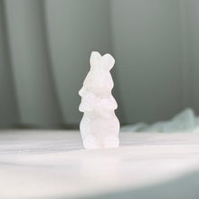 Load image into Gallery viewer, White Jade Rabbit Carving 白色翡翠兔子摆件
