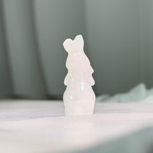 Load image into Gallery viewer, White Jade Rabbit Carving 白色翡翠兔子摆件
