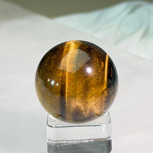 Load image into Gallery viewer, Yellow Tiger's Eye Sphere Specimen 黄虎眼石球摆件
