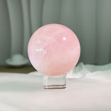 Load image into Gallery viewer, Rose Quartz Sphere 粉水晶球摆件
