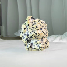 Load image into Gallery viewer, Dalmatian Jasper Nine-Tailed Fox Figurine 斑点石九尾狐摆件

