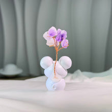 Load image into Gallery viewer, Amethyst Tree Mouse Figurine 紫水晶树小老鼠摆件
