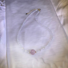 Load image into Gallery viewer, Rose Quartz Clear Quartz Harmony Necklace 粉水晶白水晶和谐项链
