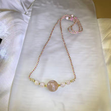 Load image into Gallery viewer, Cherry Blossom Agate Woven Cord Necklace 樱花玛瑙编织绳项链
